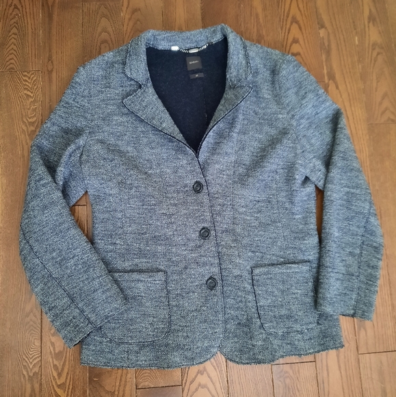 LIKE NEW 💥 Seventy Wool Blazer, Size 46, Gray + Black - Picture 2 of 12